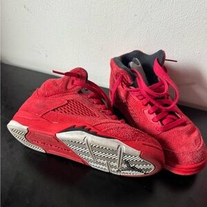 Red Air Jordan 5 Sneakers NIKE Kids
